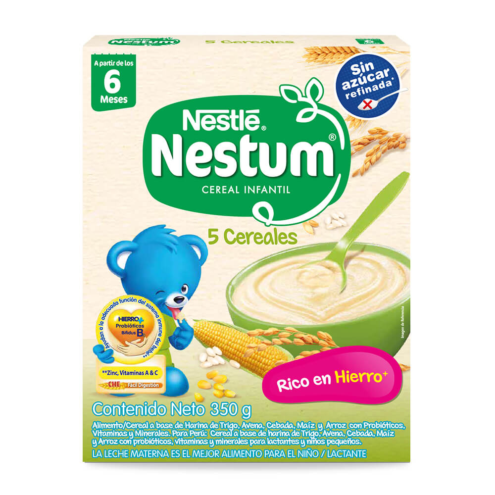 Nestum 5 Cereales A Partir De Los 6 Meses | Baby And Me Peru