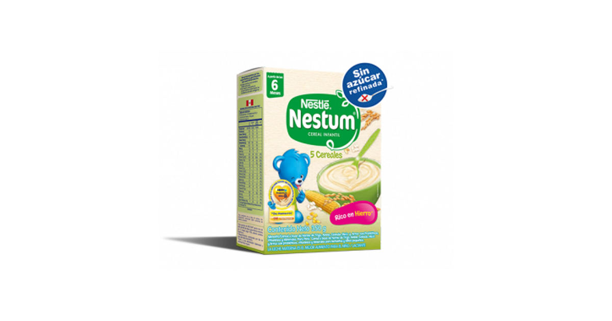 Nestum 5 Cereales A Partir De Los 6 Meses | Baby And Me Peru