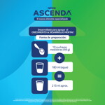 ASCENDA® de Nestlé®, con nutrientes para apoyar la ganancia de talla y peso*, y aprendizaje*.